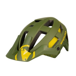 Endura SIngleTrack MIPS® Helm: Olivgrün - S-M
